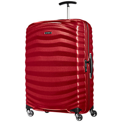 Samsonite Lite-Shock 4-Wheel 75cm Large Suitcase Chilli Red